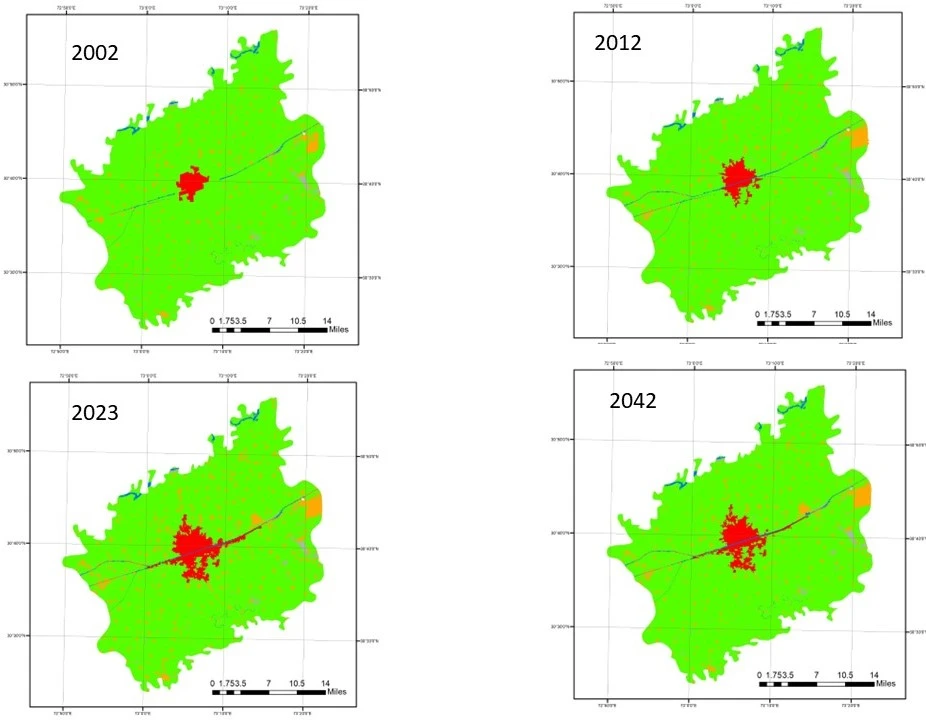 LULC of Sahiwal City