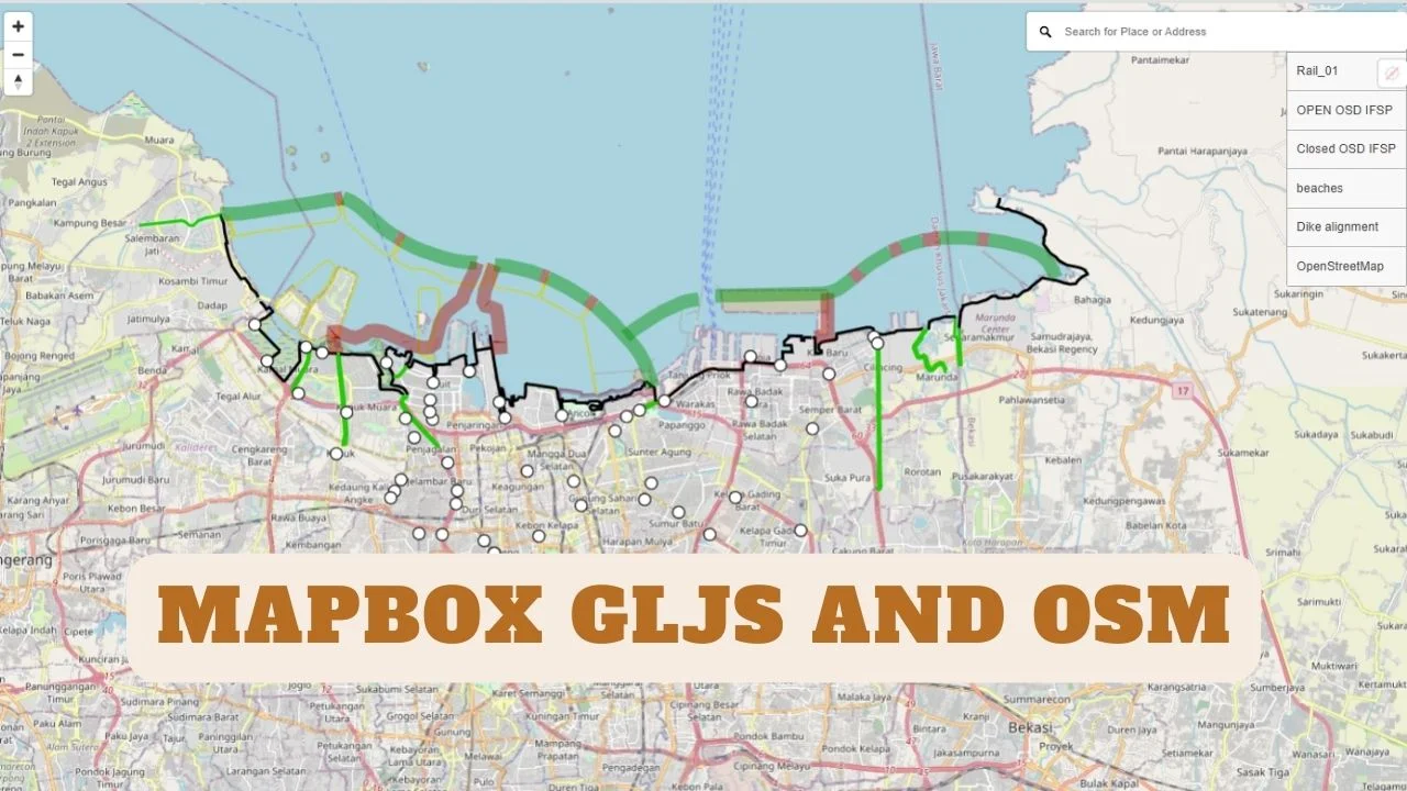 Giant Sea Wall Jakarta with Mapbox GLJS